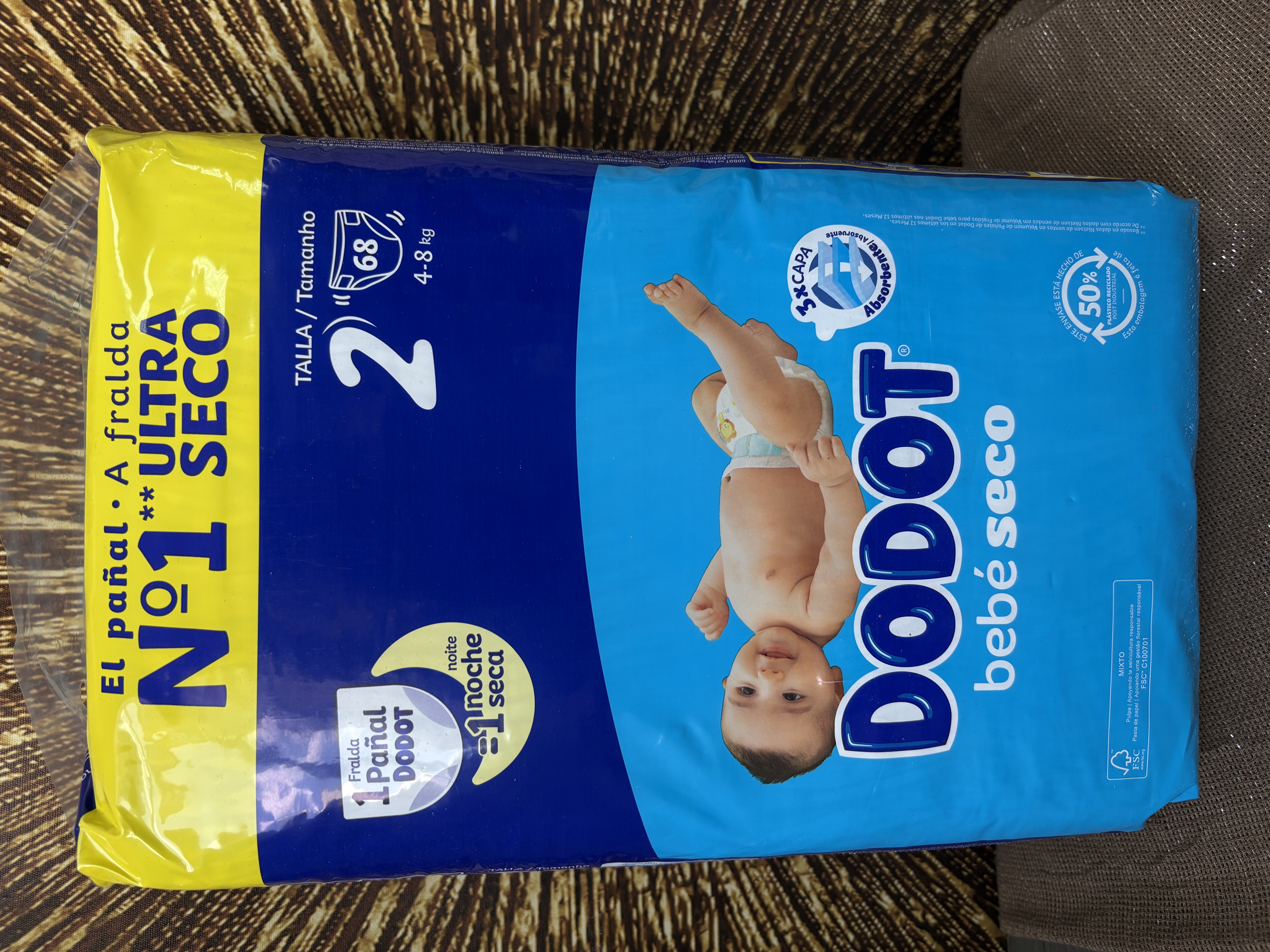 Dodot Baby Diapers Size 2, 68 pcs