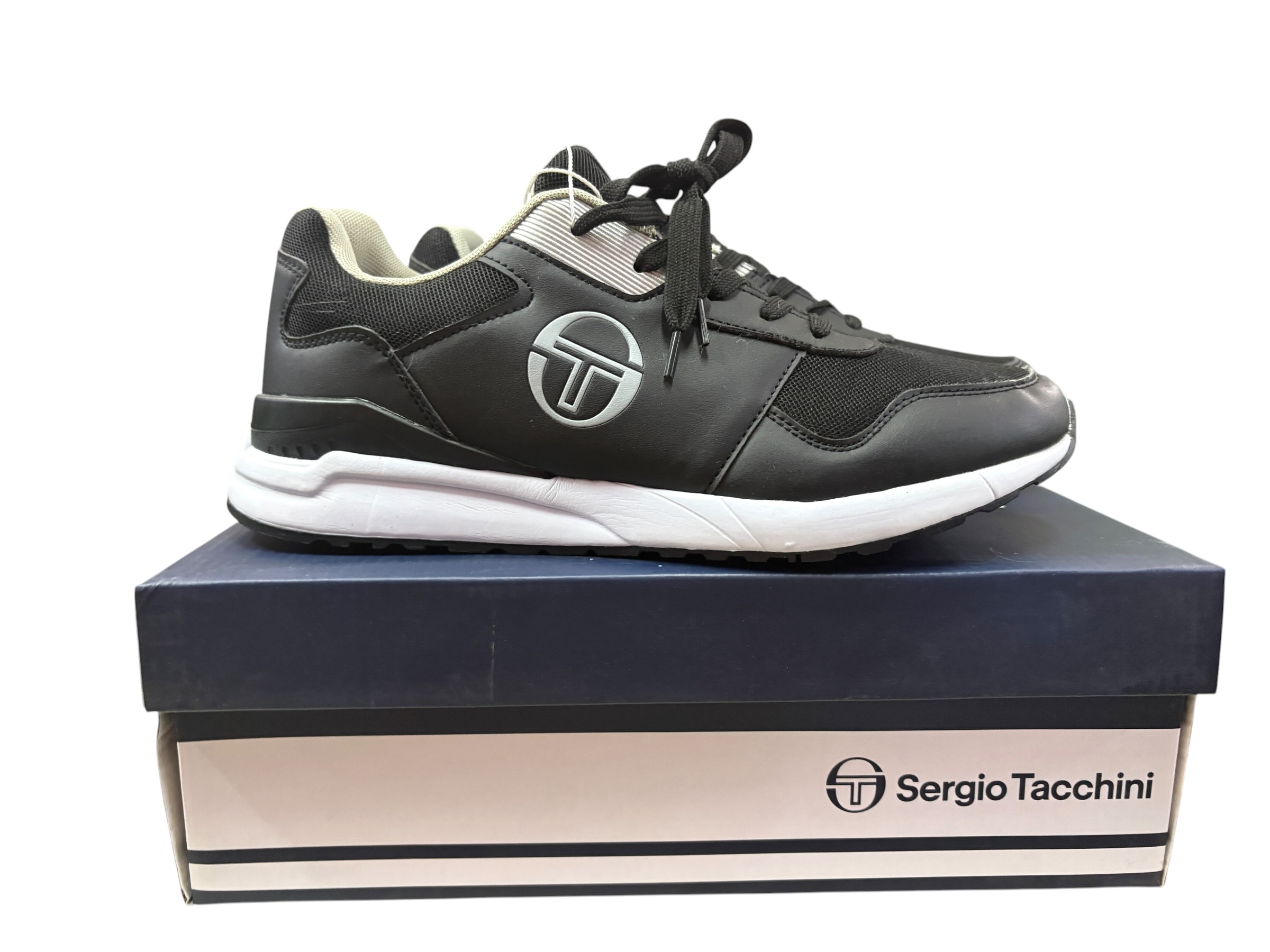 Siyah ve Beyaz Sergio Tacchini Erkek Spor Ayakkabı