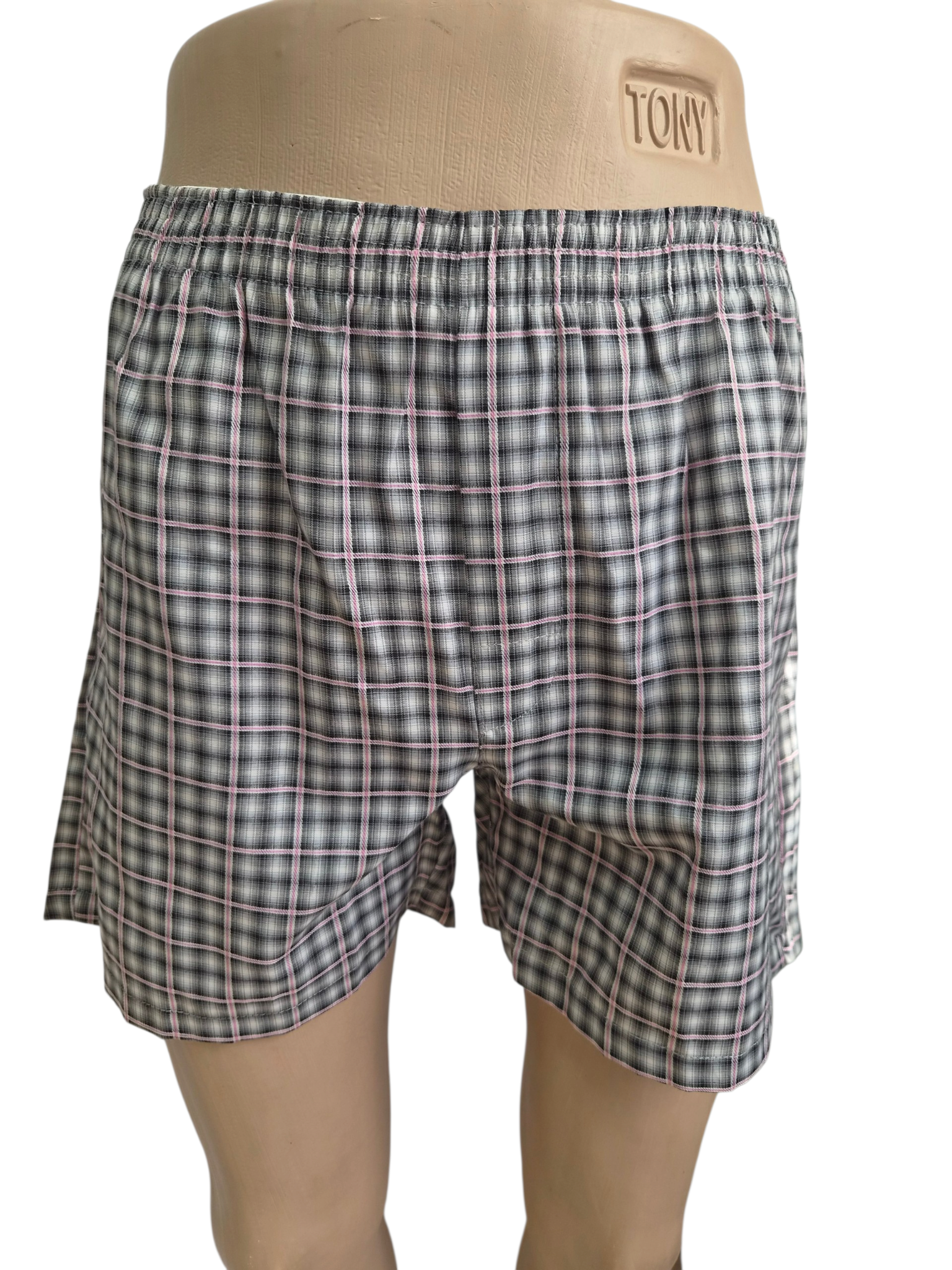 Geronimo Men's Loose-Fit Checkered Boxers