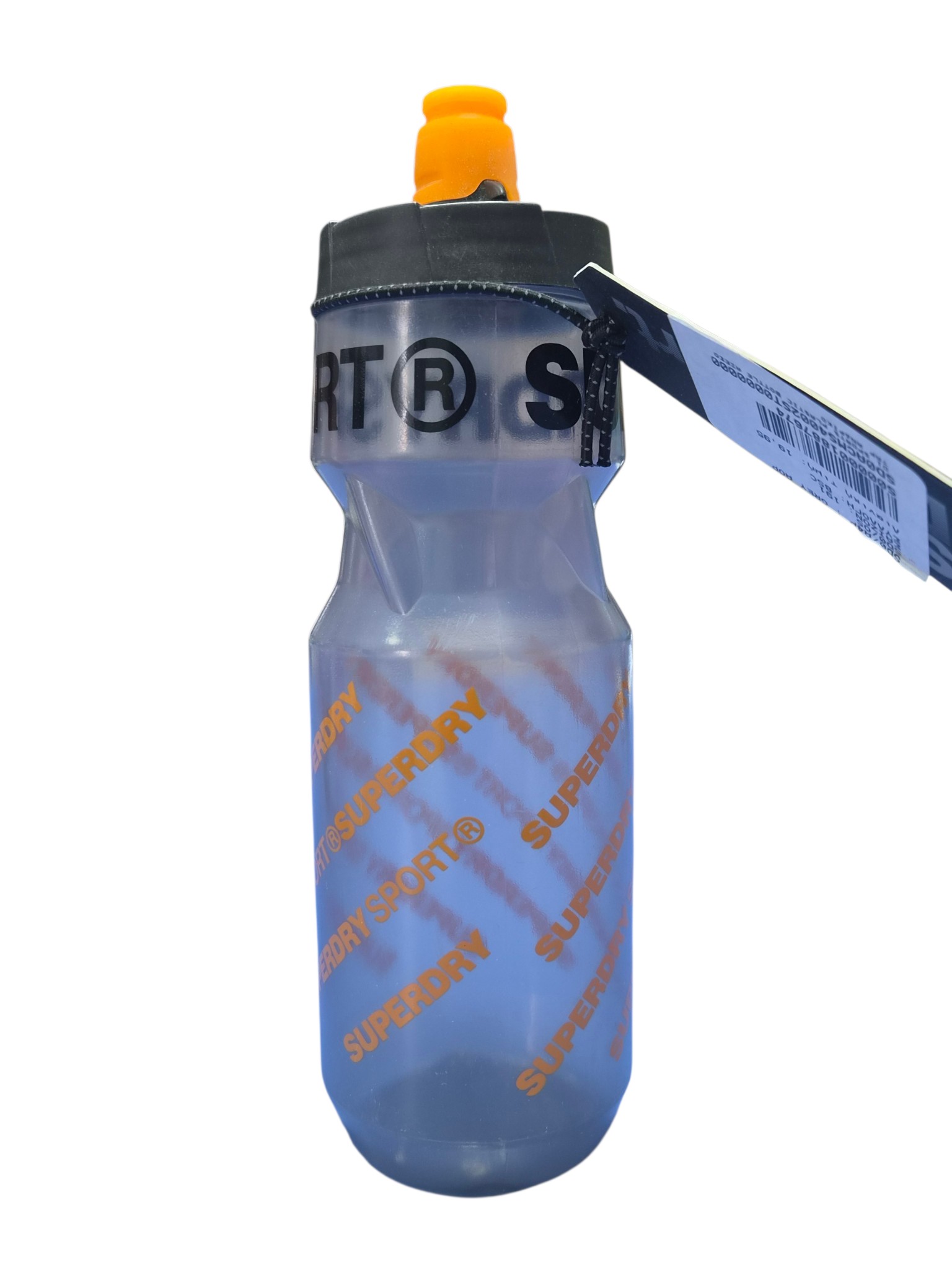 Superdry Plastic Sports Bottle with Orange Spout