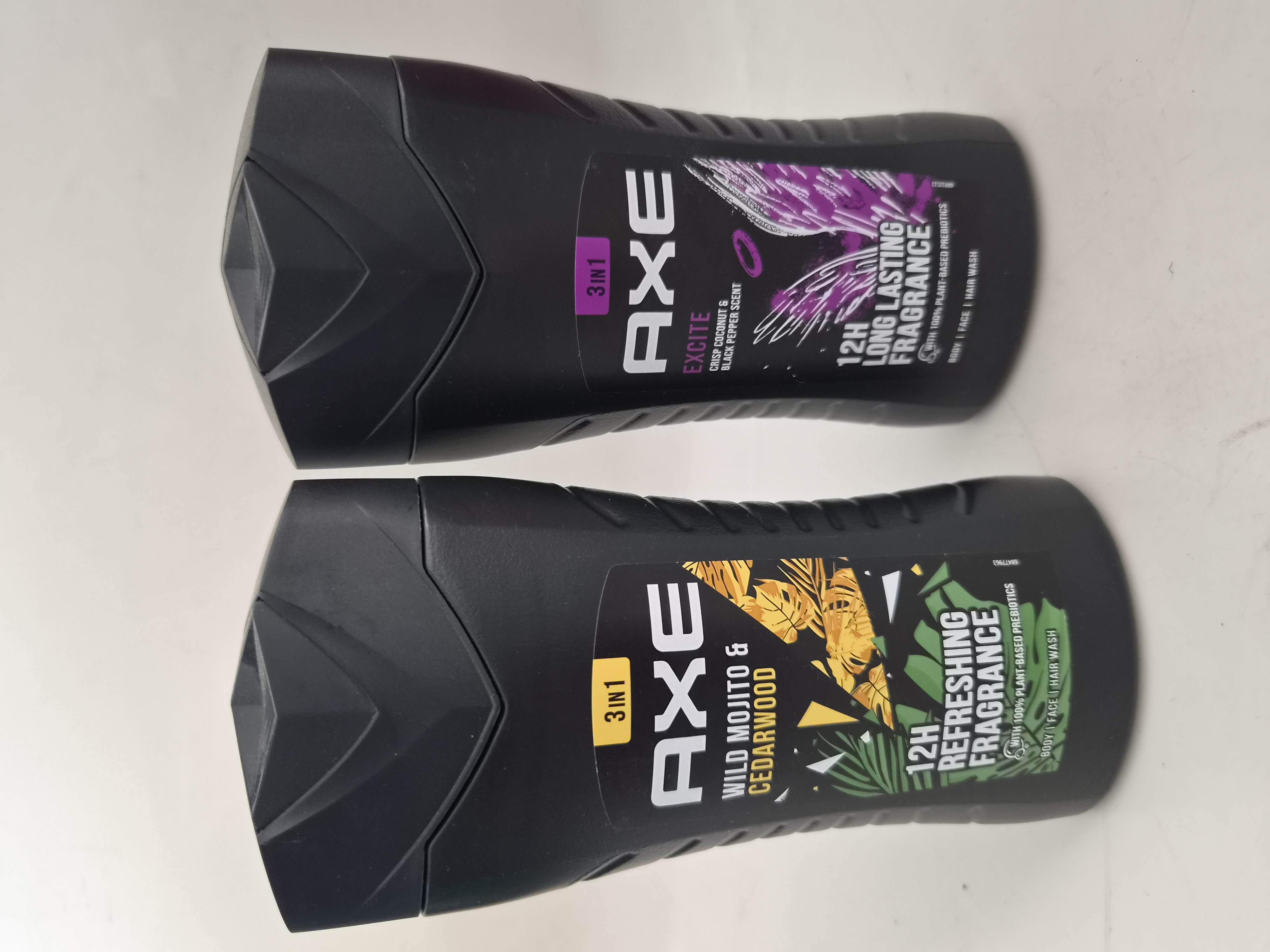 Axe 3'ü 1 Arada Wild Mojito & Cedarwood ve Excite Duş Jeli Seti, 2 x 250 ml
