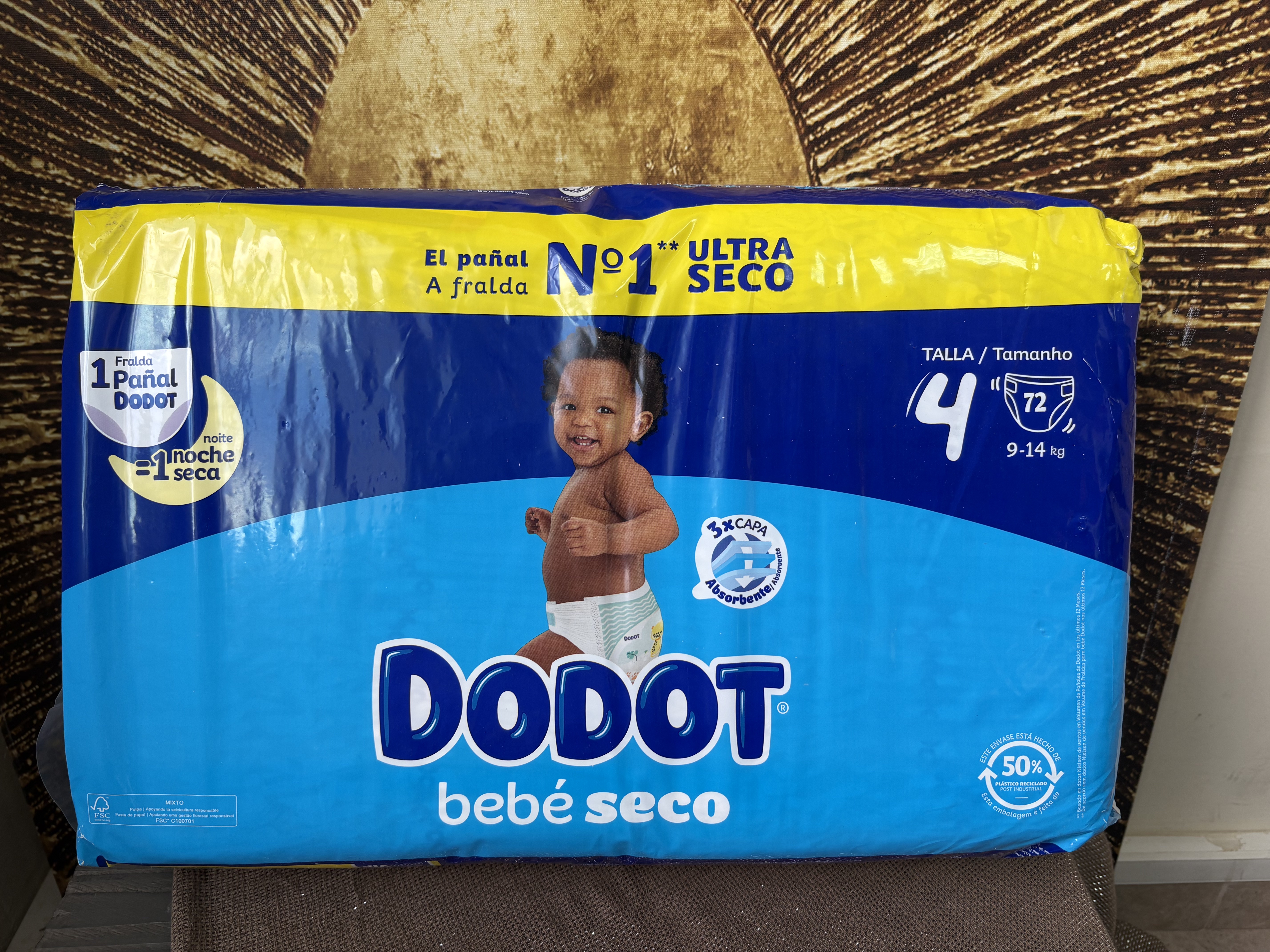 Dodot Bebé Seco Bebek Bezi 4 Numara, 72 Adet