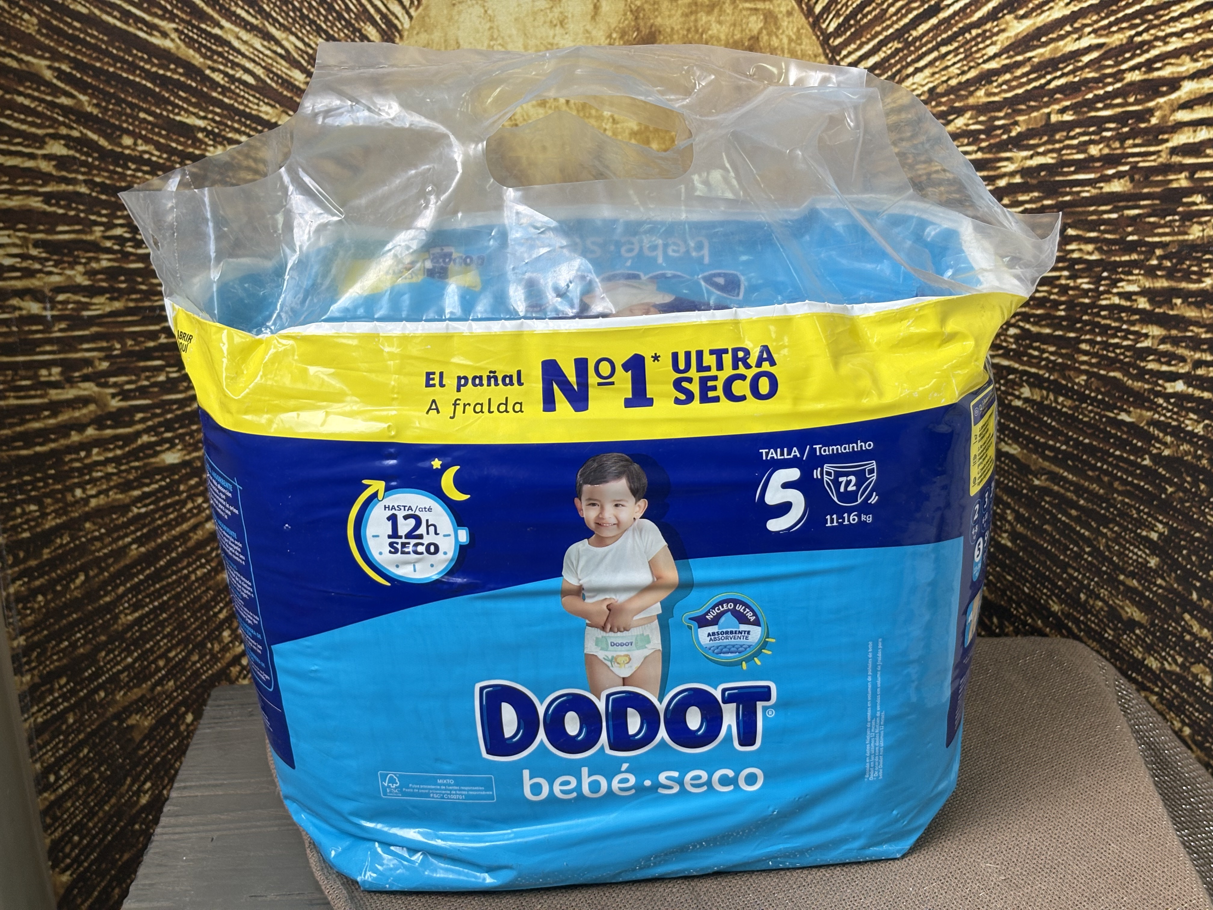Dodot Bebé-Seco Ultra Bez, 5 Numara, 11–16 kg, 72 Adet
