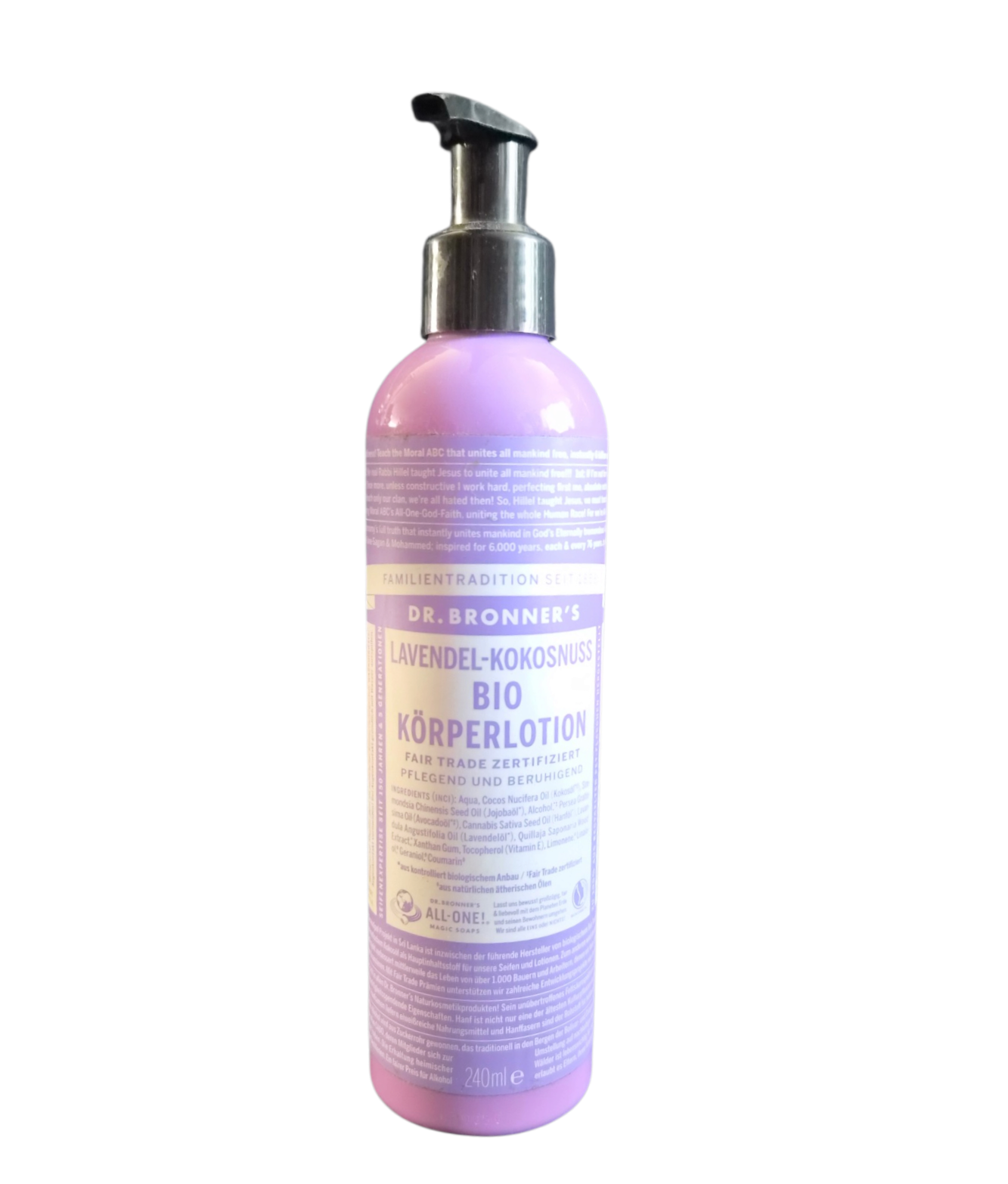 Dr. Bronner's Organik Lavanta ve Hindistan Cevizi Vücut Losyonu
