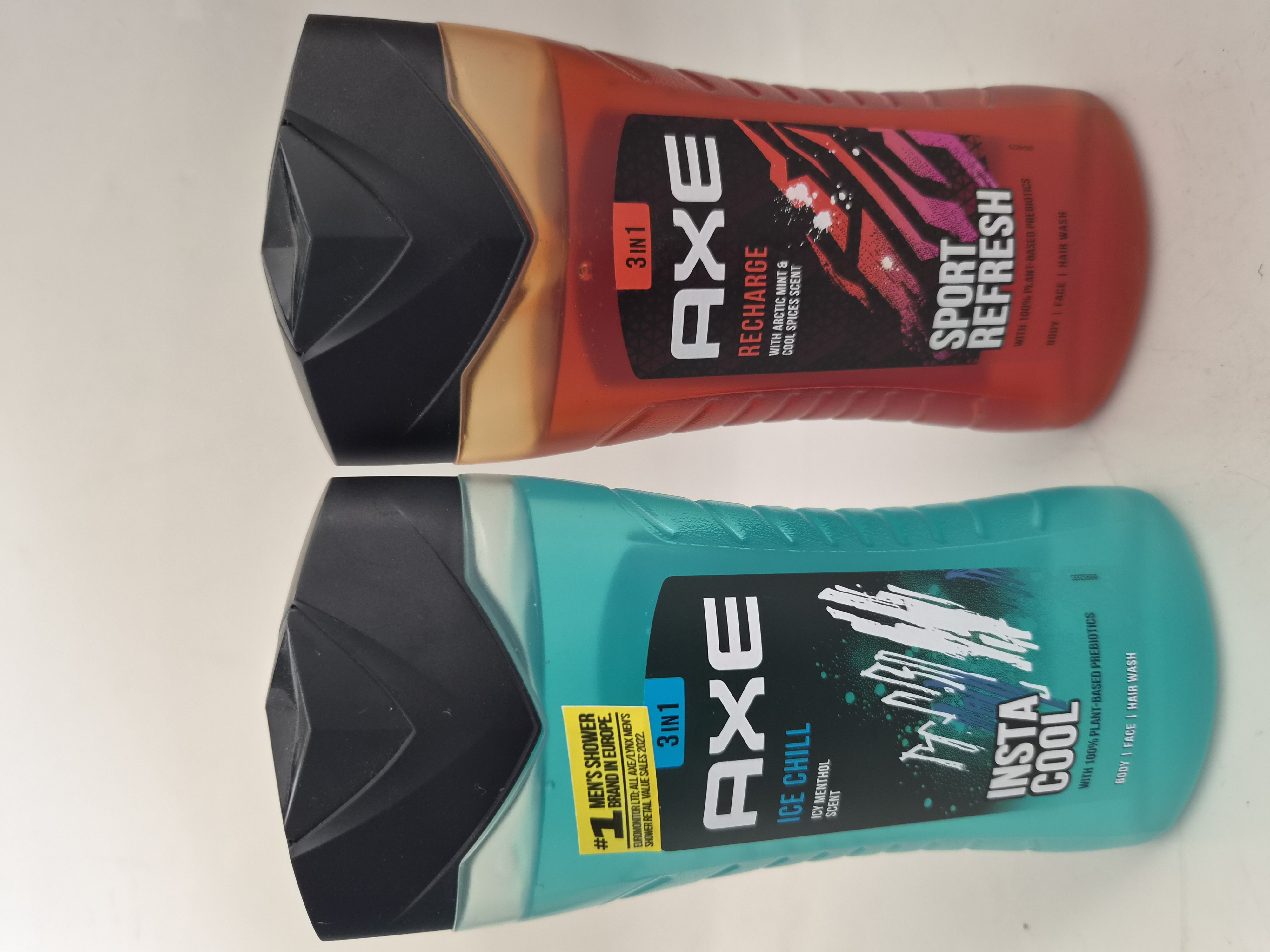 Axe Ice Chill ve Recharge 3'ü 1 Arada Duş Jeli Seti, 250 ml